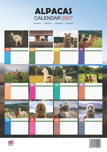 Alpacas Calendar 2027 – M-PRA Range
