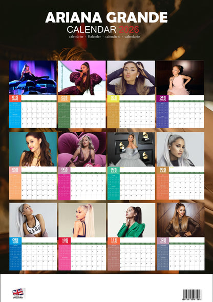 Ariana Grande Music Calendar 2026 – M-PRA Range