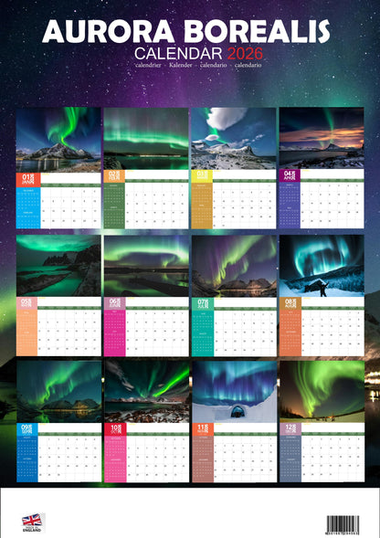 Aurora Borealis Natural Calendar 2026 – M-PRA Range