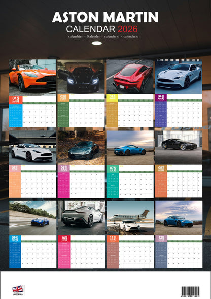 Aston Martin Transport Calendar 2026 – M-PRA Range