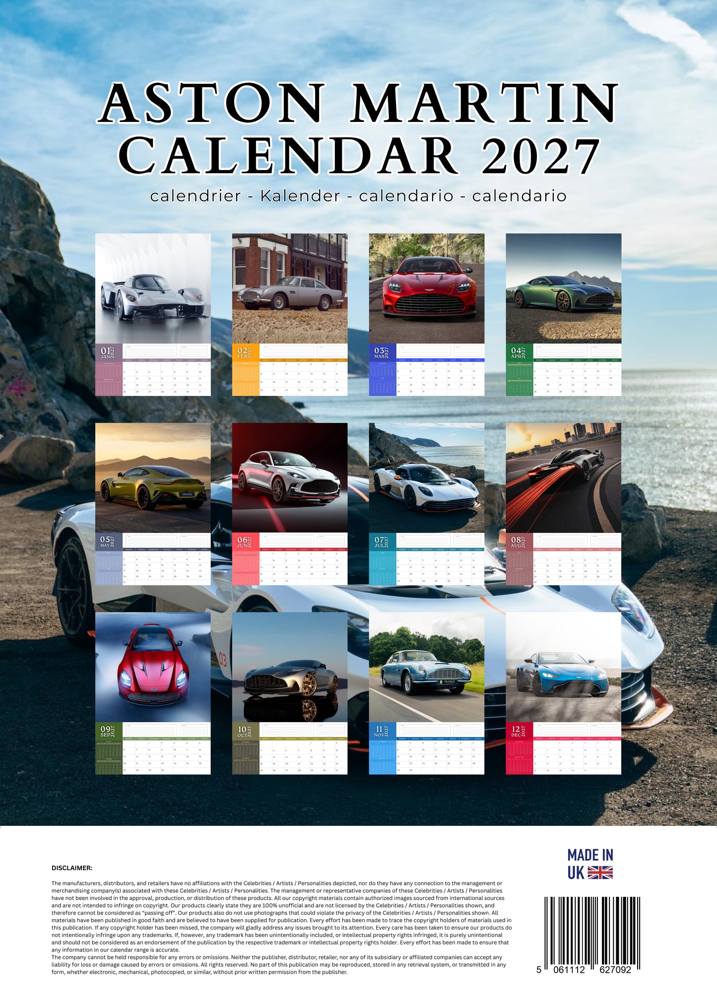 Aston Martin Transport Calendar 2027 – M-PRA Range