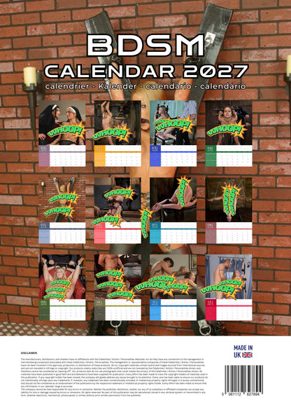BDSM XXX Calendar 2027 | Adult Calendar