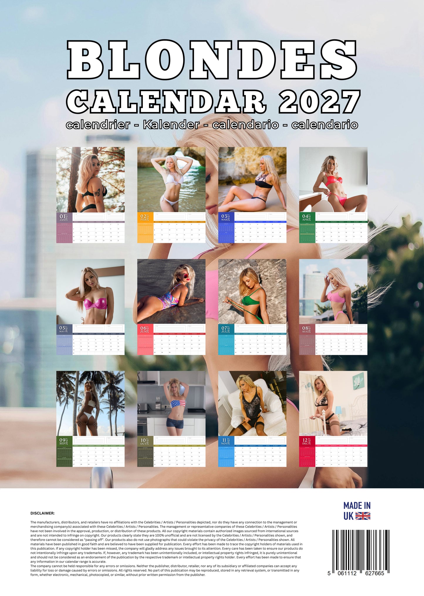 Blondes Calendar 2027 – M-PRA Range