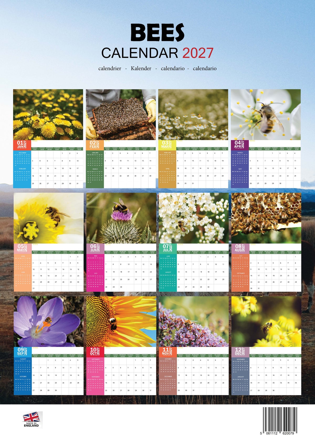 Bees Calendar 2027 – M-PRA Range