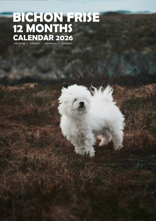 Bichon Frise Dog Calendar 2026 – M-PRA Range