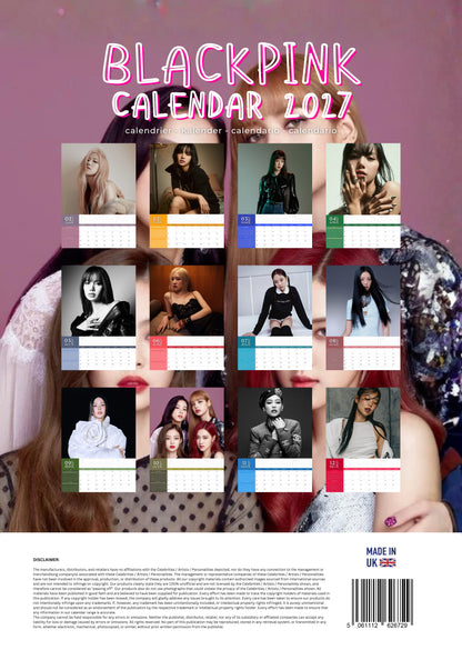 Black Pink Music Calendar 2027 – M-PRA Range