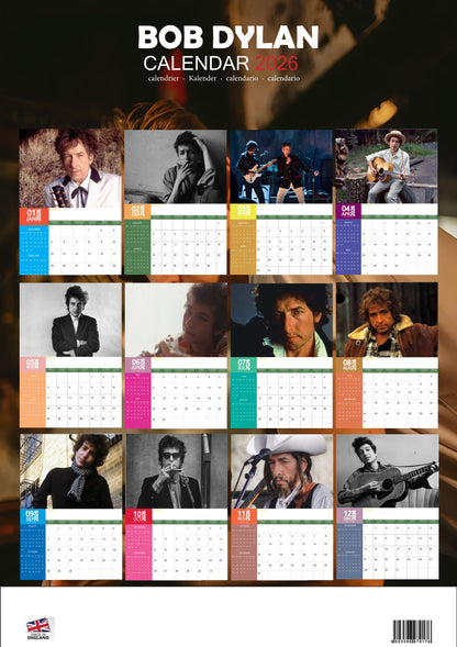 Bob Dylan Music Calendar 2026 – M-PRA Range