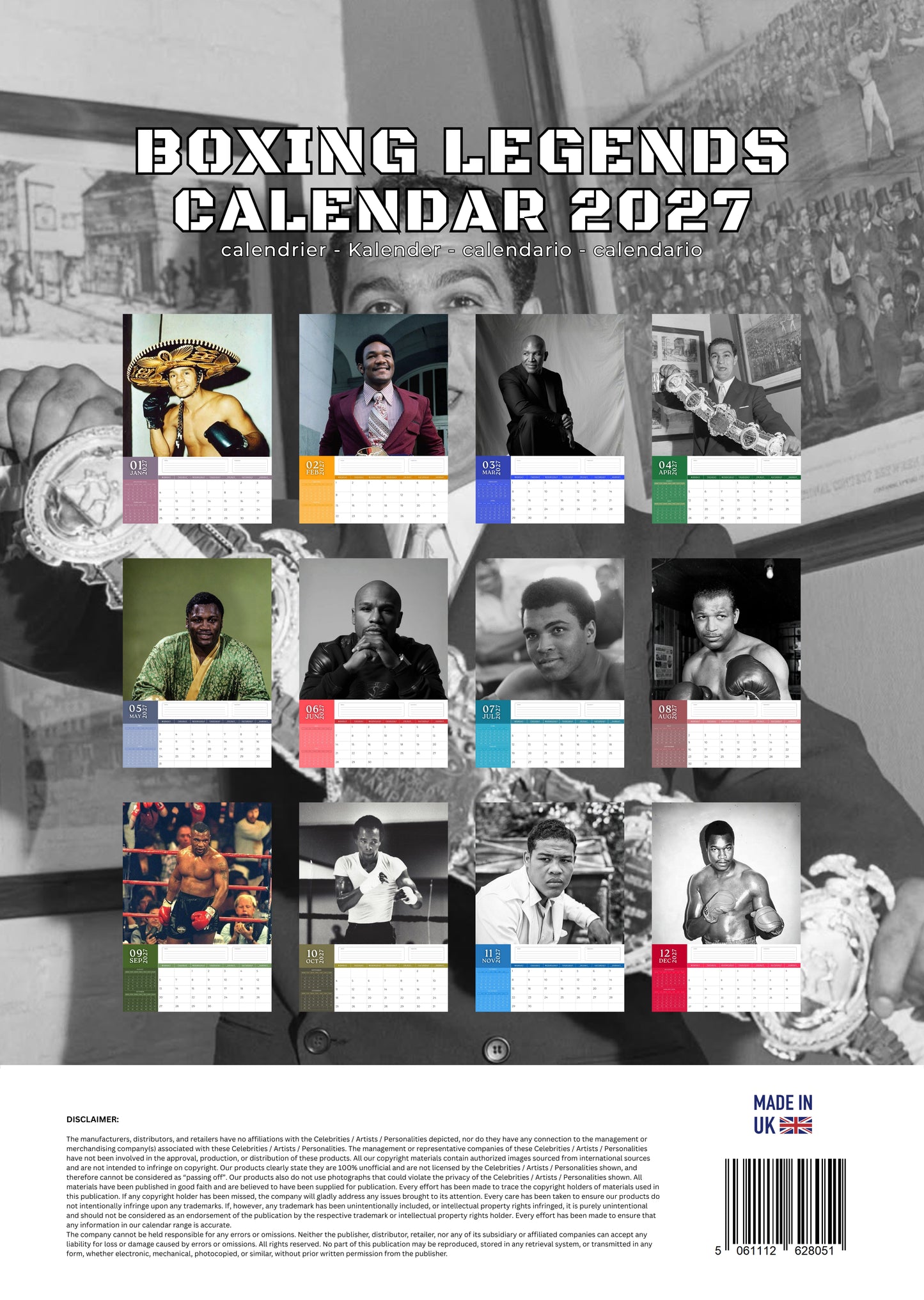 Boxing Legends Calendar 2027 – M-PRA Range