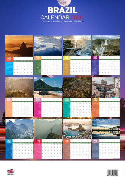 Brazil Calendar 2026 – M-PRA Range