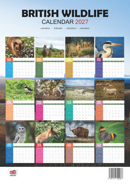 British Wildlife Calendar 2027 – M-PRA Range