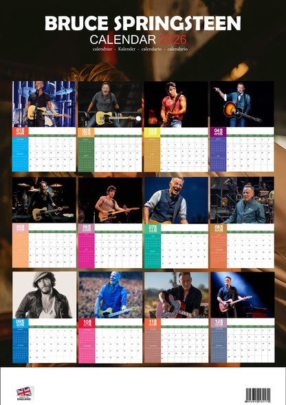 Bruce Springsteen Music Calendar 2026 – M-PRA Range