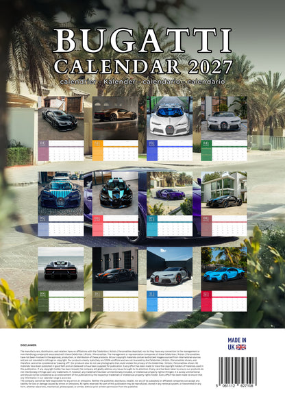 Bugatti Transport Calendar 2027 – M-PRA Range