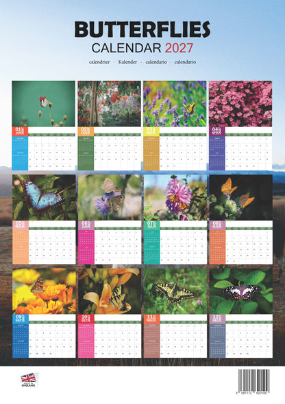 Butterflies Calendar 2027 – M-PRA Range