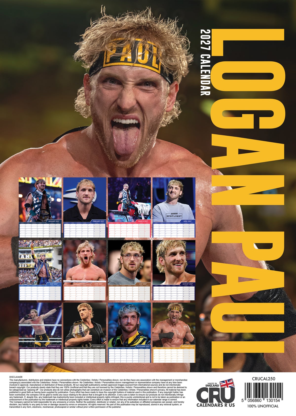 Logan Paul Calendar 2027 – A Year with the Maverick