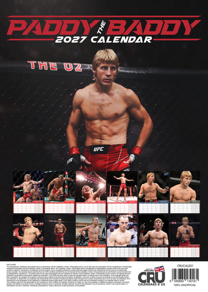 Paddy Pimblett Calendar 2027 – A Knockout Year with The Baddy