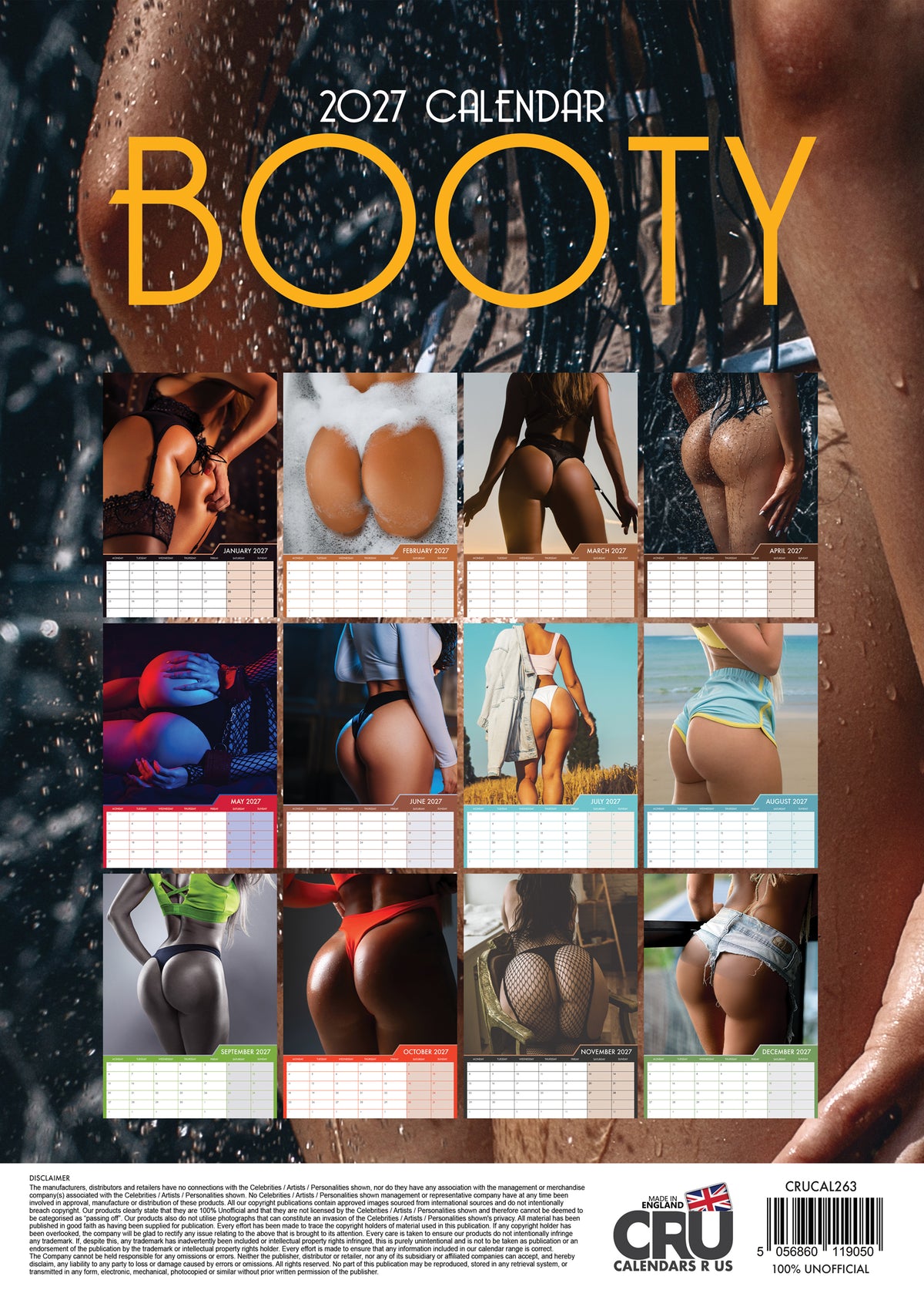 Booty Calendar 2027 – Celebrate Confidence, Strength, and Beauty
