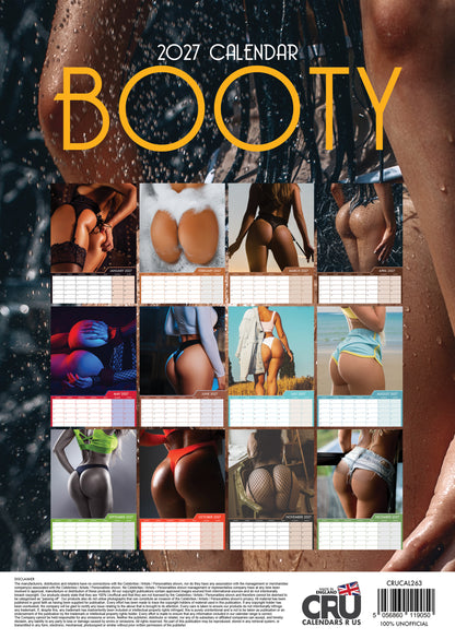 Booty Calendar 2027 – Celebrate Confidence, Strength, and Beauty