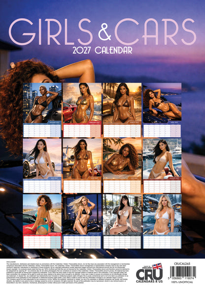 Girls & Cars Calendar 2027 – The Perfect Blend of Speed and Beauty