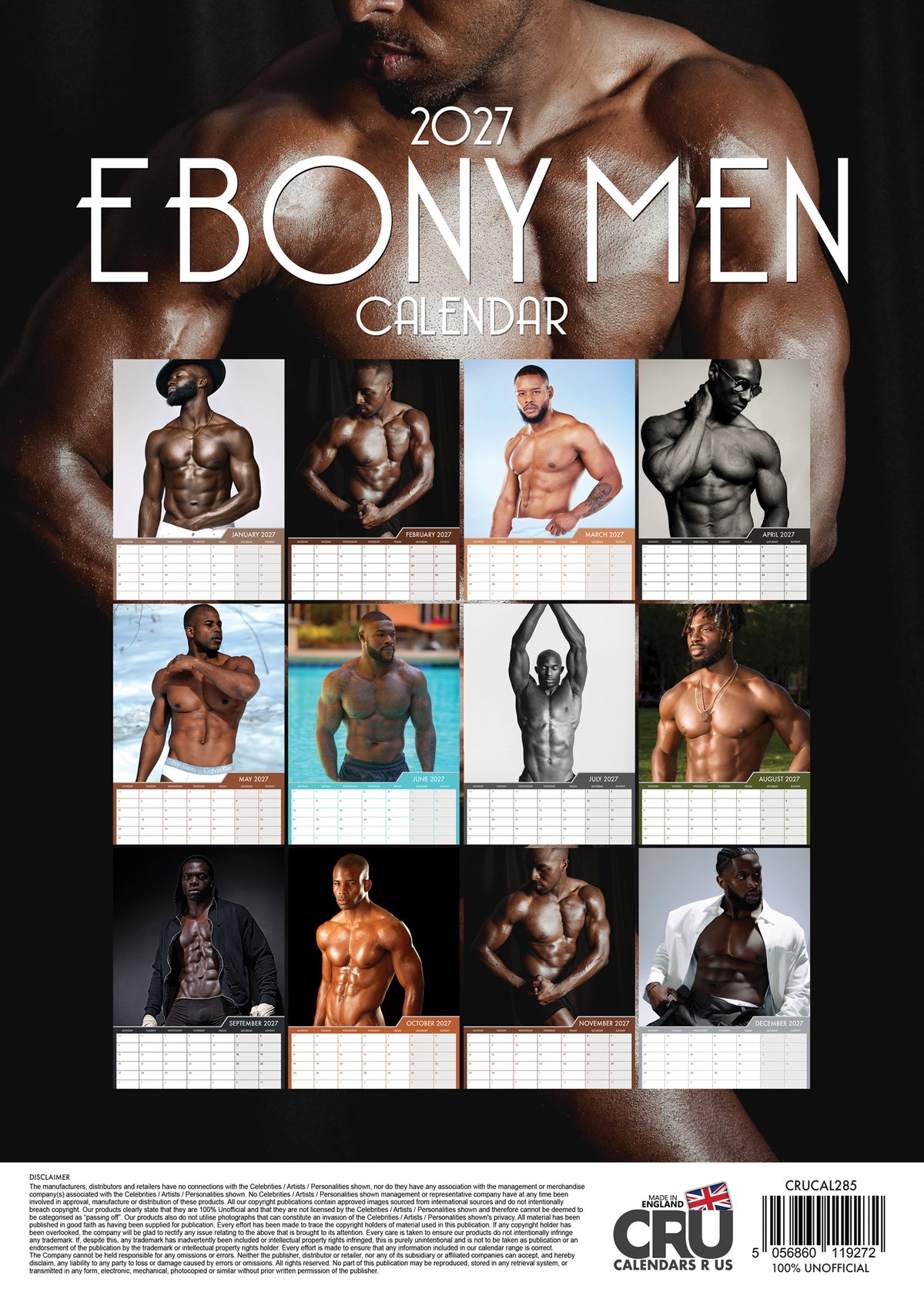 Ebony Male Calendar 2027 – A Celebration of Strength, Elegance, and Confidence