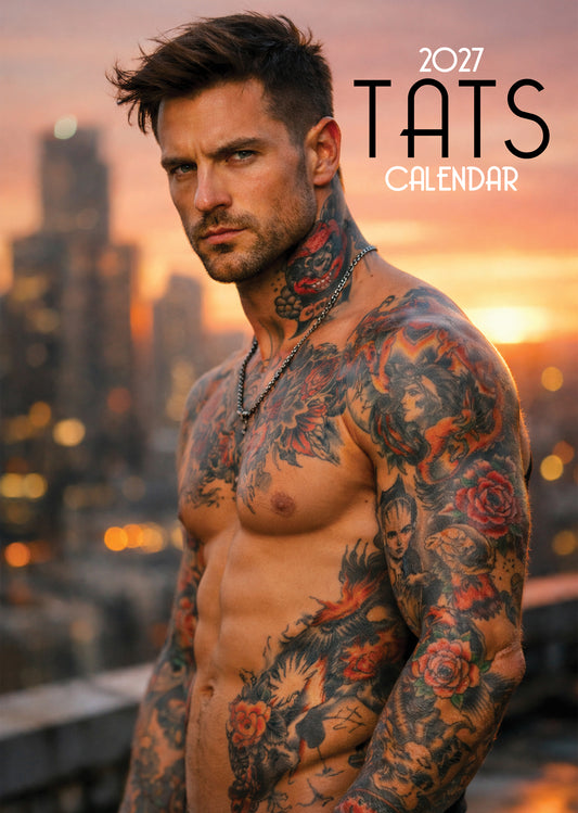 Tatts (Male) Calendar 2027 – A Year of Inked Confidence and Style