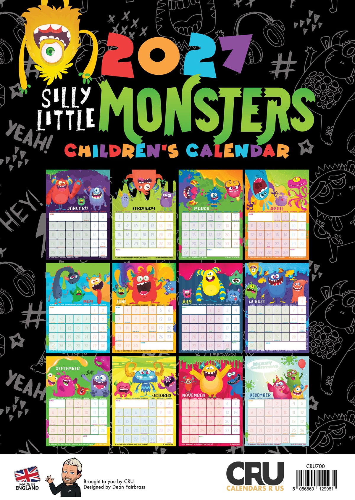 Silly Little Monsters Calendar 2027