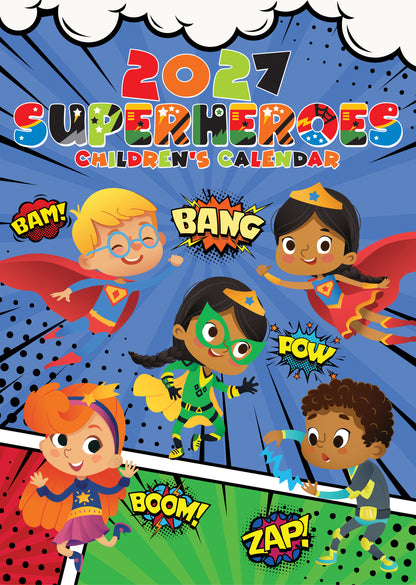 Superheroes Calendar 2027