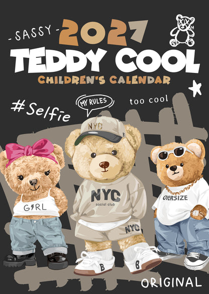 Teddy Cool Calendar 2027