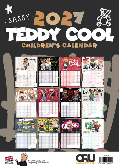 Teddy Cool Calendar 2027