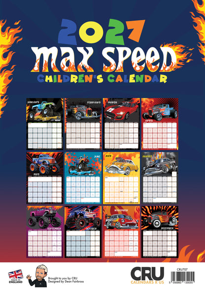 Max Speed Calendar 2027