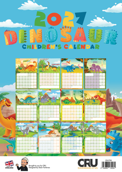 Dinosaurs Calendar 2027
