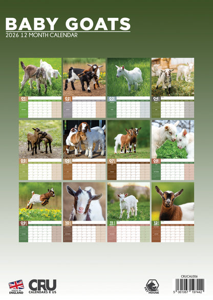 Baby Goats Calendar 2026 – A Year of Sweetness and Smiles