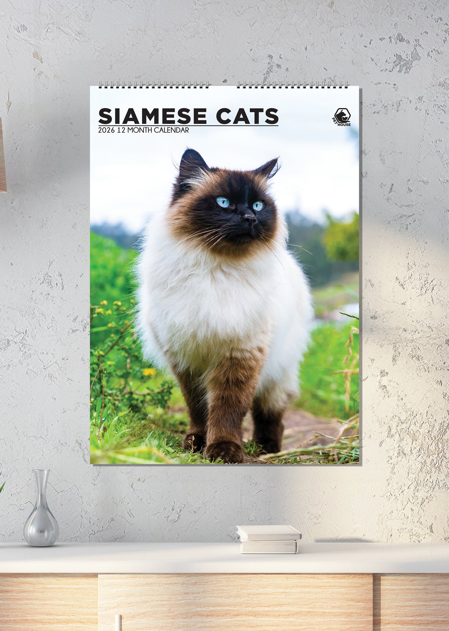 Siamese Cats Calendar 2026 – Elegant Beauty & Playful Spirit