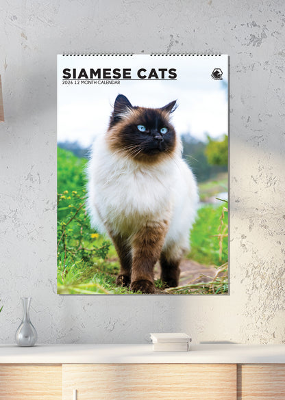 Siamese Cats Calendar 2026 – Elegant Beauty & Playful Spirit
