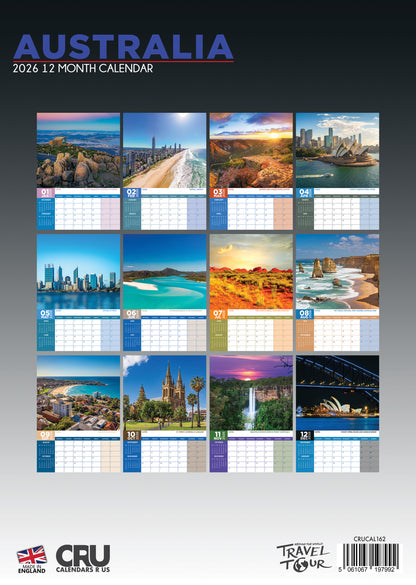 Australia Calendar 2026 – Explore the Wonders of the Land Down Under All Year Round