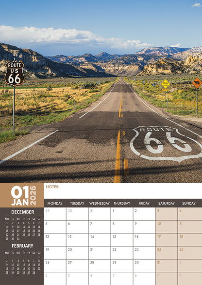 Route 66 Calendar 2026 – A Yearlong Journey Along America’s Most Iconic Highway