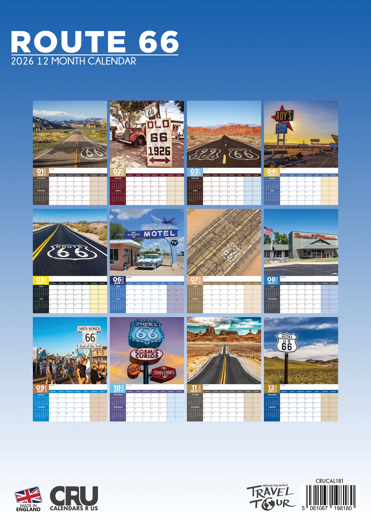 Route 66 Calendar 2026 – A Yearlong Journey Along America’s Most Iconic Highway