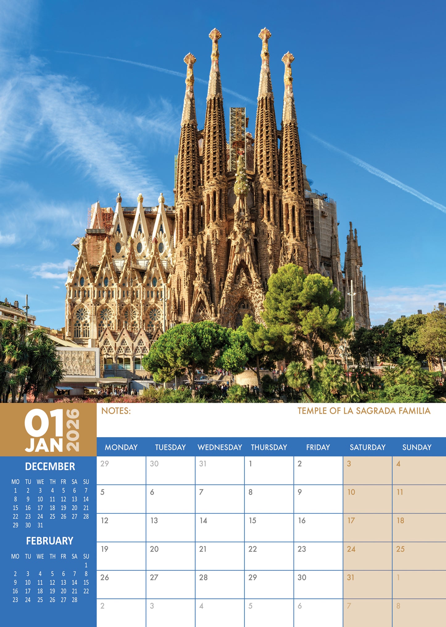 Spain Calendar 2026 – A Year of Vibrant Culture, Stunning Landscapes, and Rich Heritage