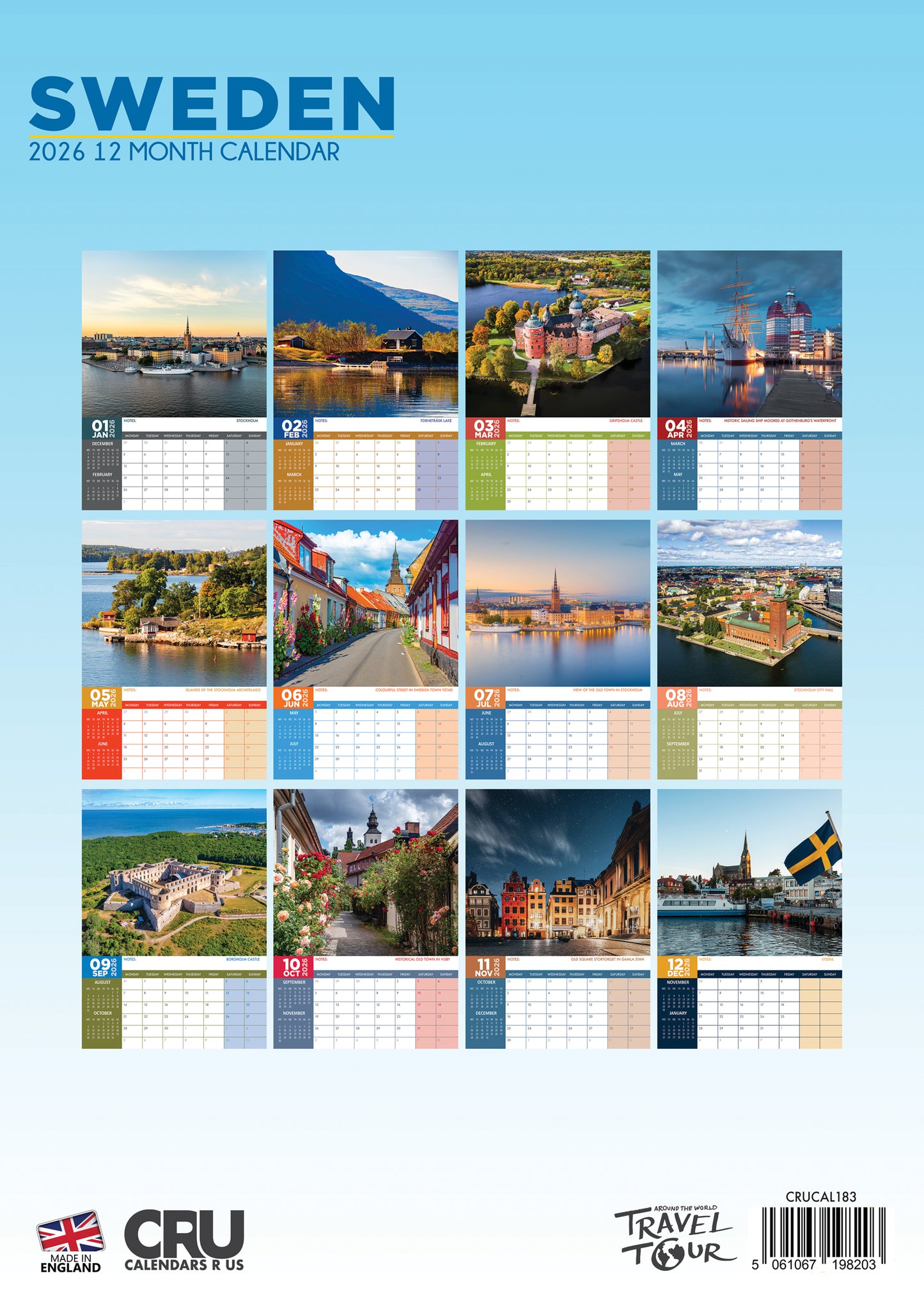 Sweden Calendar 2026 – A Year of Nordic Beauty, Tranquility, and Adventure