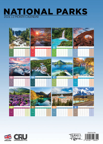 National Parks Calendar 2026 – Explore the Majestic Beauty of Natural Treasures
