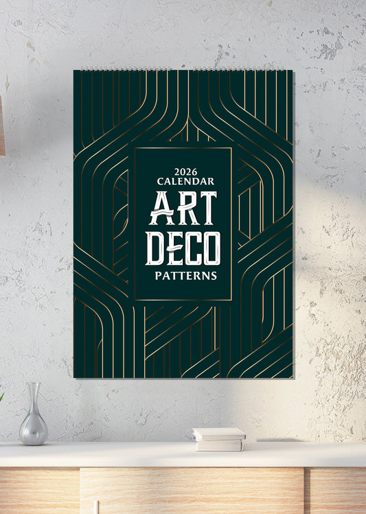Art Deco Calendar 2026 – A Year of Glamour, Geometric Elegance, and Timeless Design