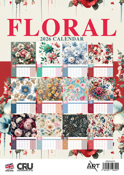 Floral Art Calendar 2026 – Botanical Beauty and Blooming Inspiration All Year Long