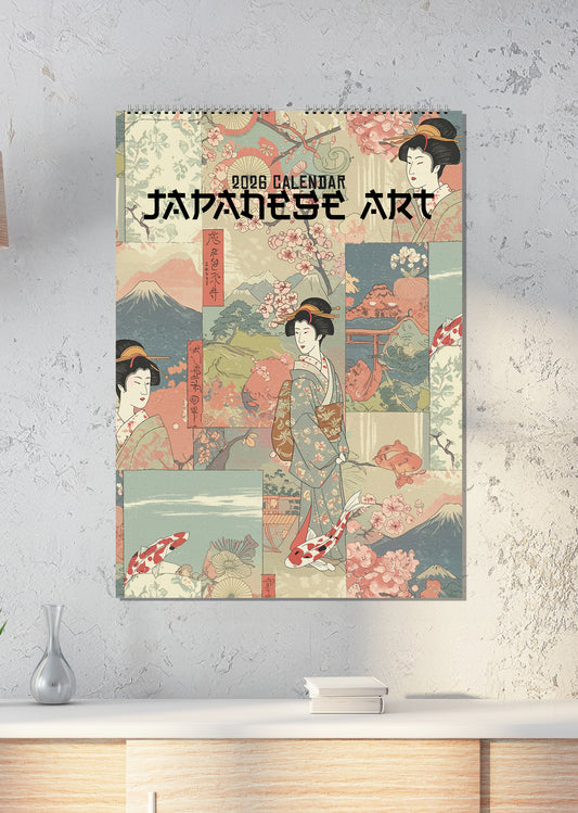 Japanese Art Calendar 2026 – A Year of Timeless Beauty and Cultural Elegance
