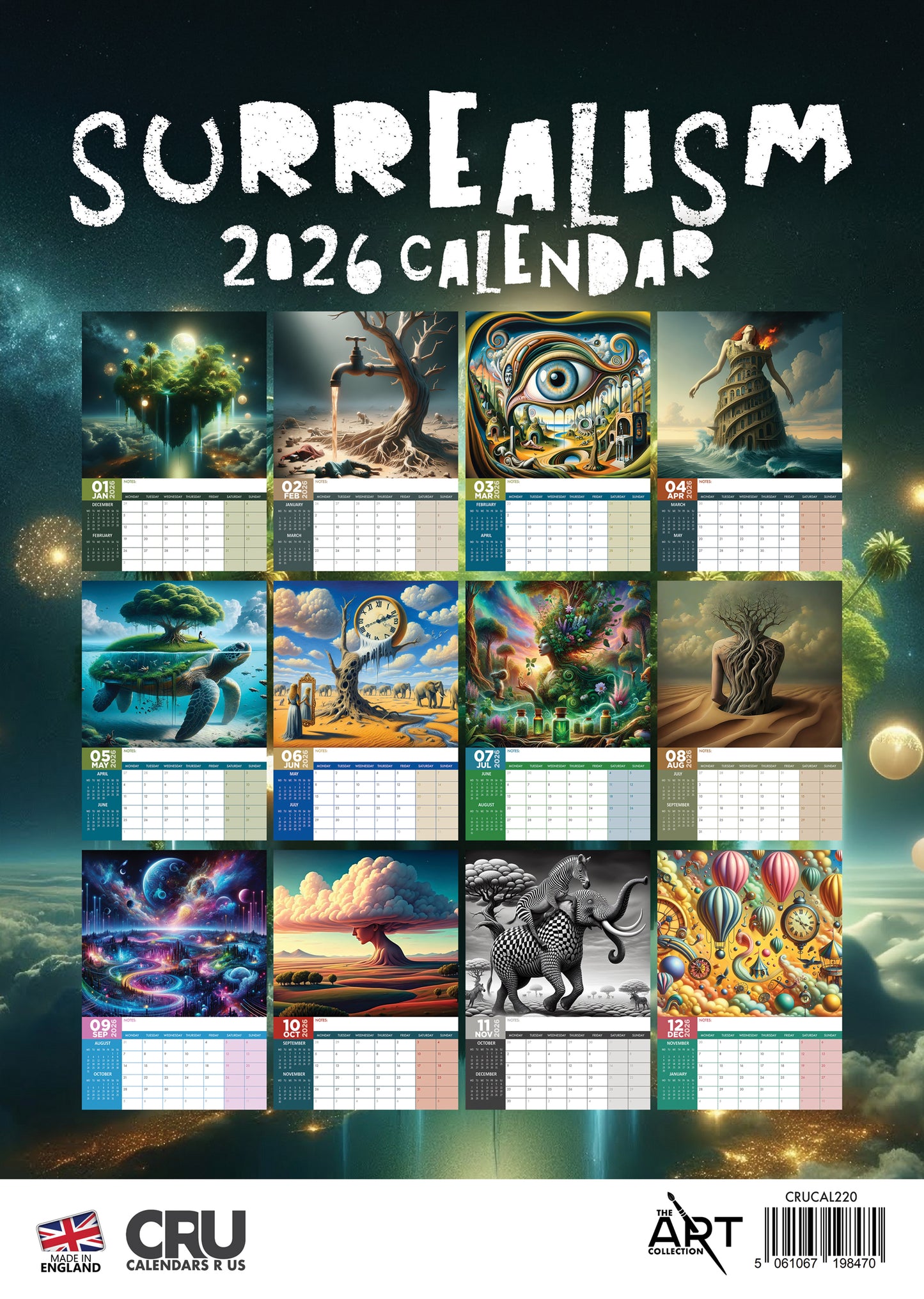 Modern Surrealism Calendar 2026 – A Year of Dreamlike Art and Imaginative Worlds