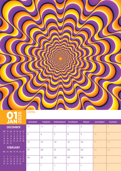 Optical Illusions Calendar 2026 – A Year of Mind-Bending Visual Art