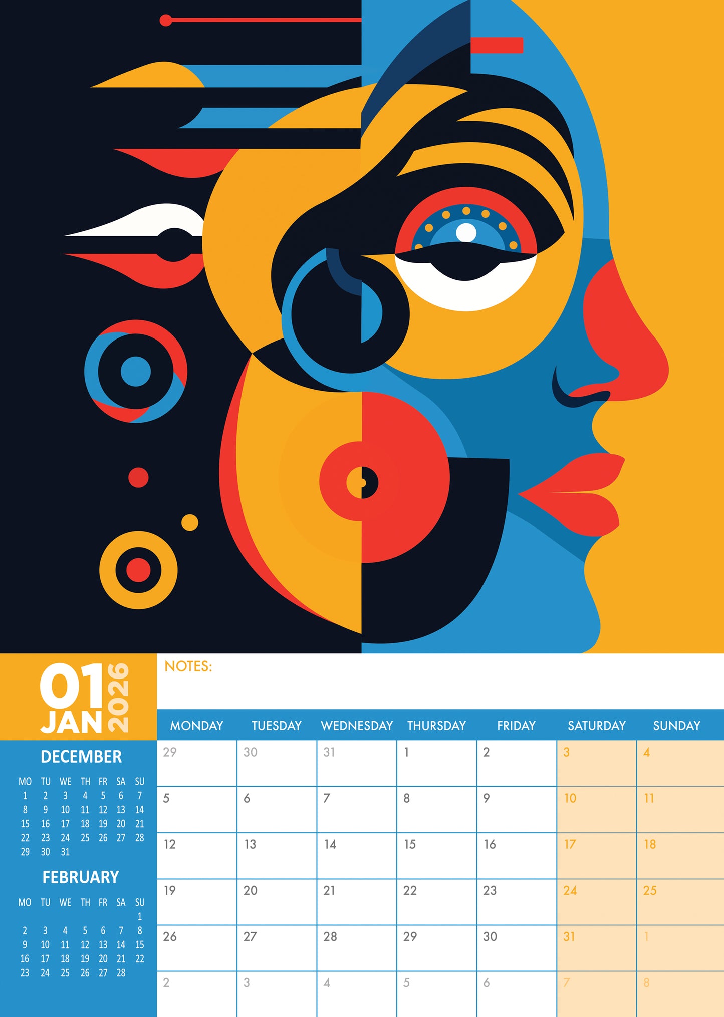 Picasso Calendar 2026 – A Year of Artistic Genius and Innovation