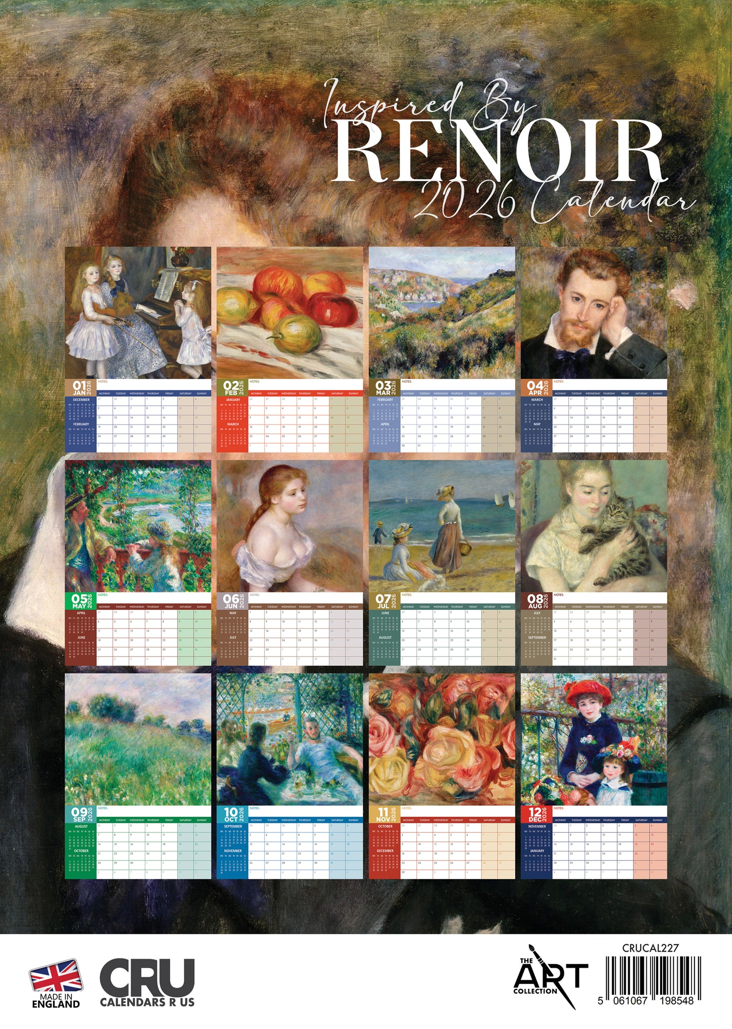 Renoir Calendar 2026 – A Year of Impressionist Beauty and Timeless Art