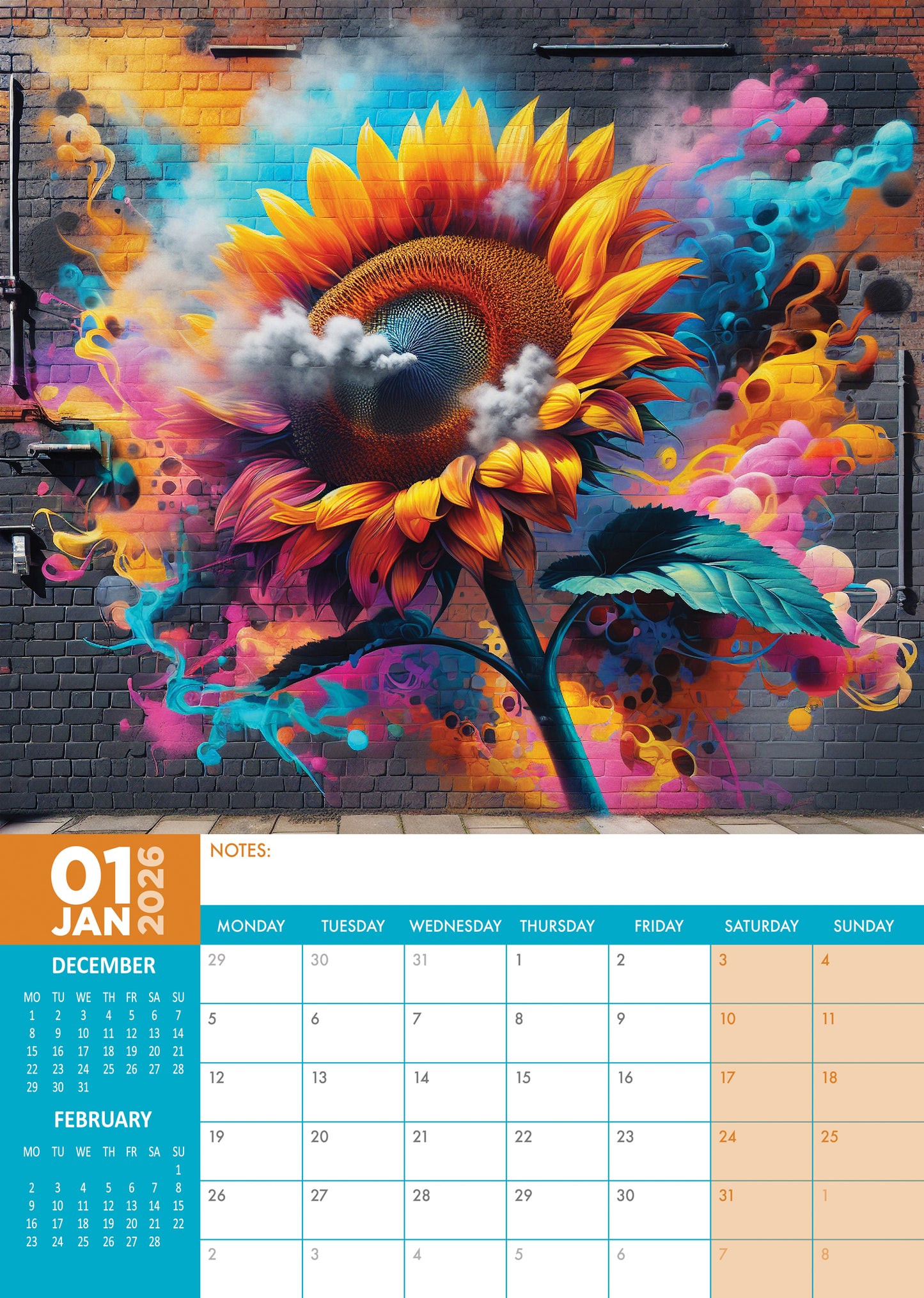 Street Art Calendar 2026 – Urban Creativity, Global Artists, and Bold Street Style