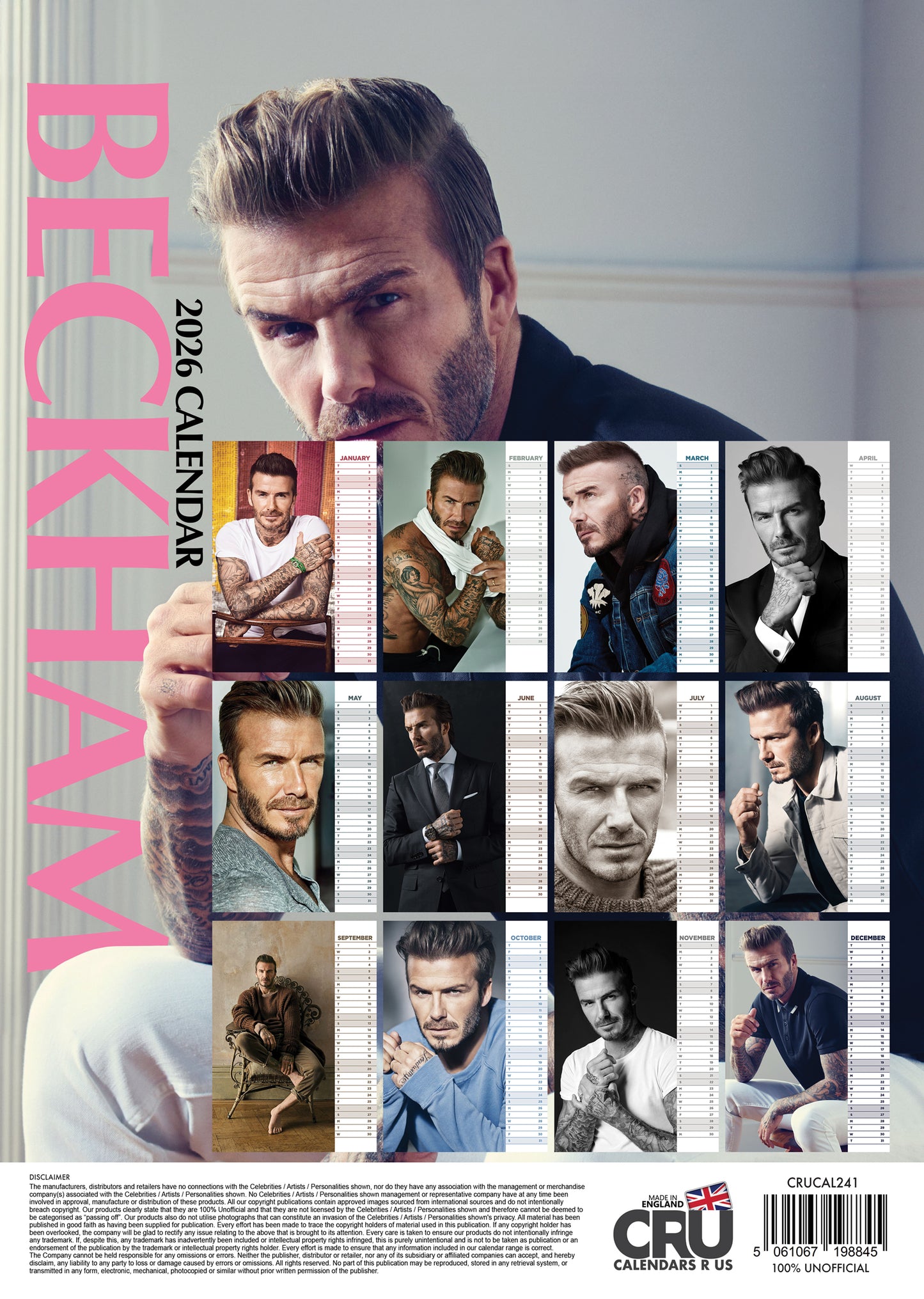 David Beckham Calendar 2026 – A Stylish Year with a Global Icon