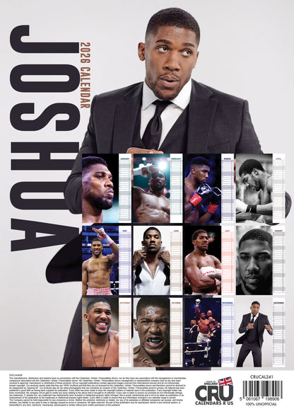 Anthony Joshua Calendar 2026 – A Year with AJ, the Pride of British Boxing