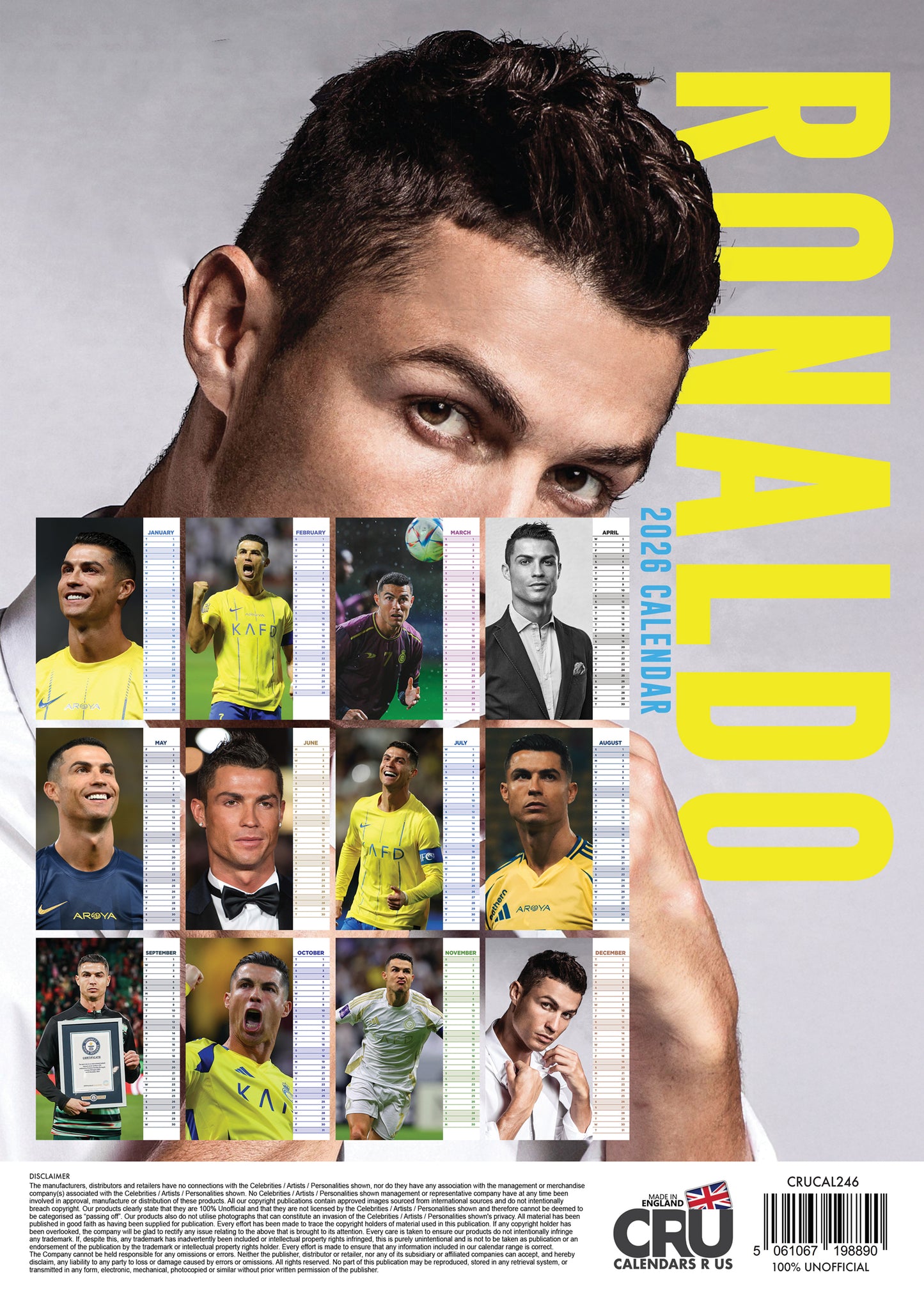 Ronaldo Calendar 2026 – A Year with the Football Icon